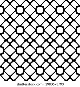 Geometric vector pattern with triangular elements. abstract picture for wallpapers and backgrounds. Black and white ornament.