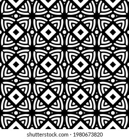 Geometric vector pattern with triangular elements. abstract picture for wallpapers and backgrounds. Black and white ornament.