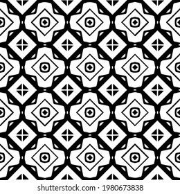 Geometric vector pattern with triangular elements. abstract picture for wallpapers and backgrounds. Black and white ornament.