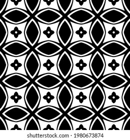 Geometric vector pattern with triangular elements. abstract picture for wallpapers and backgrounds. Black and white ornament.