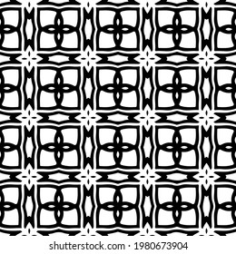 Geometric vector pattern with triangular elements. abstract picture for wallpapers and backgrounds. Black and white ornament.