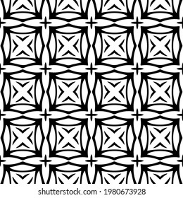 Geometric vector pattern with triangular elements. abstract picture for wallpapers and backgrounds. Black and white ornament.
