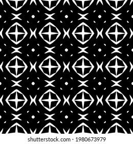 Geometric vector pattern with triangular elements. abstract picture for wallpapers and backgrounds. Black and white ornament.