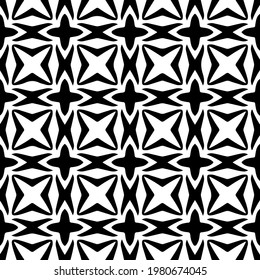 Geometric vector pattern with triangular elements. abstract picture for wallpapers and backgrounds. Black and white ornament.