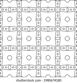 Geometric vector pattern with triangular elements. abstract picture for wallpapers and backgrounds. Black and white ornament.