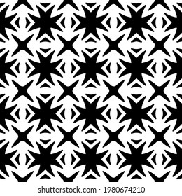Geometric vector pattern with triangular elements. abstract picture for wallpapers and backgrounds. Black and white ornament.