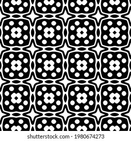 Geometric vector pattern with triangular elements. abstract picture for wallpapers and backgrounds. Black and white ornament.