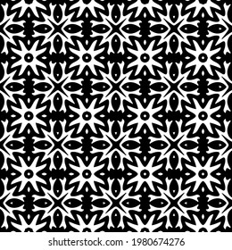 Geometric vector pattern with triangular elements. abstract picture for wallpapers and backgrounds. Black and white ornament.