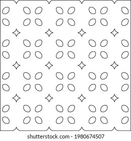 Geometric vector pattern with triangular elements. abstract picture for wallpapers and backgrounds. Black and white ornament.