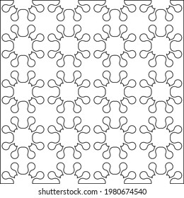 Geometric vector pattern with triangular elements. abstract picture for wallpapers and backgrounds. Black and white ornament.