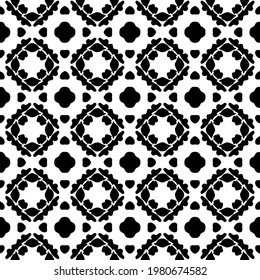Geometric vector pattern with triangular elements. abstract picture for wallpapers and backgrounds. Black and white ornament.