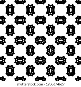 Geometric vector pattern with triangular elements. abstract picture for wallpapers and backgrounds. Black and white ornament.