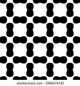 Geometric vector pattern with triangular elements. abstract picture for wallpapers and backgrounds. Black and white ornament.