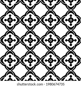Geometric vector pattern with triangular elements. abstract picture for wallpapers and backgrounds. Black and white ornament.