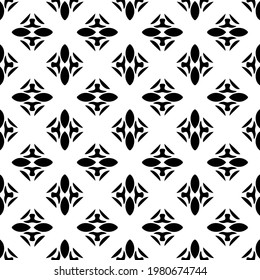 Geometric vector pattern with triangular elements. abstract picture for wallpapers and backgrounds. Black and white ornament.