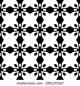 Geometric vector pattern with triangular elements. abstract picture for wallpapers and backgrounds. Black and white ornament.