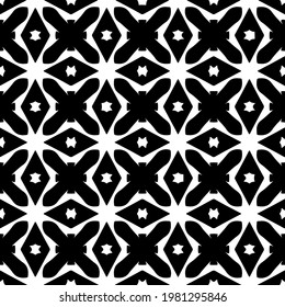 Geometric vector pattern with triangular elements. abstract picture for wallpapers and backgrounds. Black and white ornament.