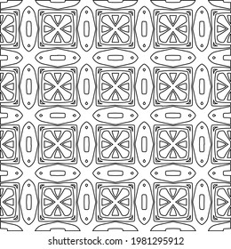 Geometric vector pattern with triangular elements. abstract picture for wallpapers and backgrounds. Black and white ornament.