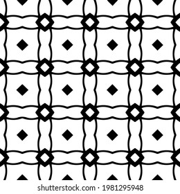 Geometric vector pattern with triangular elements. abstract picture for wallpapers and backgrounds. Black and white ornament.