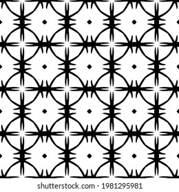 Geometric vector pattern with triangular elements. abstract picture for wallpapers and backgrounds. Black and white ornament.