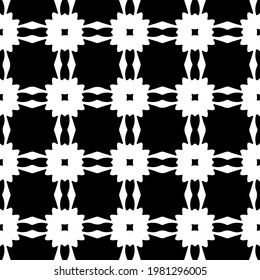 Geometric vector pattern with triangular elements. abstract picture for wallpapers and backgrounds. Black and white ornament.