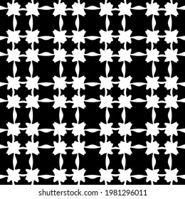 Geometric vector pattern with triangular elements. abstract picture for wallpapers and backgrounds. Black and white ornament.