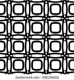 Geometric vector pattern with triangular elements. abstract picture for wallpapers and backgrounds. Black and white ornament.