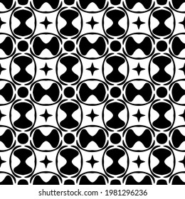 Geometric vector pattern with triangular elements. abstract picture for wallpapers and backgrounds. Black and white ornament.
