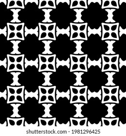 Geometric vector pattern with triangular elements. abstract picture for wallpapers and backgrounds. Black and white ornament.