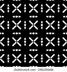 Geometric vector pattern with triangular elements. abstract picture for wallpapers and backgrounds. Black and white ornament.
