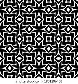 Geometric vector pattern with triangular elements. abstract picture for wallpapers and backgrounds. Black and white ornament.