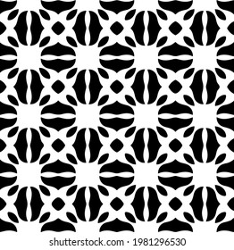 Geometric vector pattern with triangular elements. abstract picture for wallpapers and backgrounds. Black and white ornament.