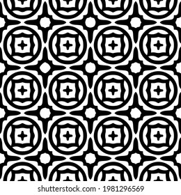 Geometric vector pattern with triangular elements. abstract picture for wallpapers and backgrounds. Black and white ornament.