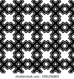 Geometric vector pattern with triangular elements. abstract picture for wallpapers and backgrounds. Black and white ornament.