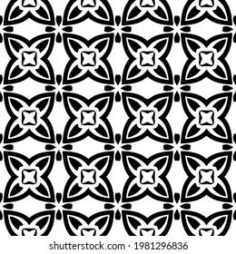 Geometric vector pattern with triangular elements. abstract picture for wallpapers and backgrounds. Black and white ornament.