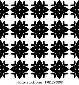 Geometric vector pattern with triangular elements. abstract picture for wallpapers and backgrounds. Black and white ornament.