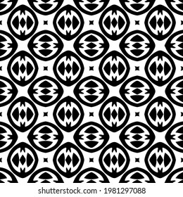 Geometric vector pattern with triangular elements. abstract picture for wallpapers and backgrounds. Black and white ornament.