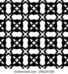 Geometric vector pattern with triangular elements. abstract picture for wallpapers and backgrounds. Black and white ornament.