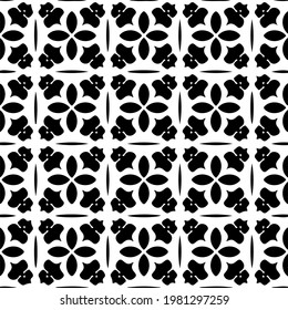 Geometric vector pattern with triangular elements. abstract picture for wallpapers and backgrounds. Black and white ornament.