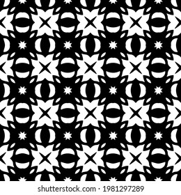 Geometric vector pattern with triangular elements. abstract picture for wallpapers and backgrounds. Black and white ornament.