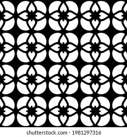 Geometric vector pattern with triangular elements. abstract picture for wallpapers and backgrounds. Black and white ornament.