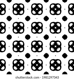 Geometric vector pattern with triangular elements. abstract picture for wallpapers and backgrounds. Black and white ornament.
