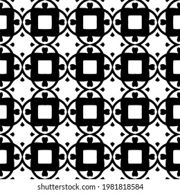 Geometric vector pattern with triangular elements. abstract picture for wallpapers and backgrounds. Black and white ornament.