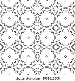 Geometric vector pattern with triangular elements. abstract picture for wallpapers and backgrounds. Black and white ornament.