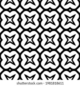 Geometric vector pattern with triangular elements. abstract picture for wallpapers and backgrounds. Black and white ornament.