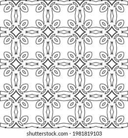Geometric vector pattern with triangular elements. abstract picture for wallpapers and backgrounds. Black and white ornament.