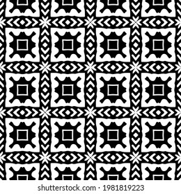 Geometric vector pattern with triangular elements. abstract picture for wallpapers and backgrounds. Black and white ornament.