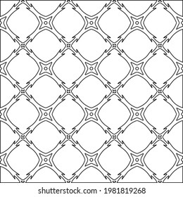 Geometric vector pattern with triangular elements. abstract picture for wallpapers and backgrounds. Black and white ornament.