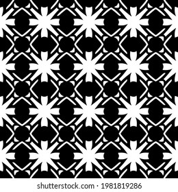 Geometric vector pattern with triangular elements. abstract picture for wallpapers and backgrounds. Black and white ornament.