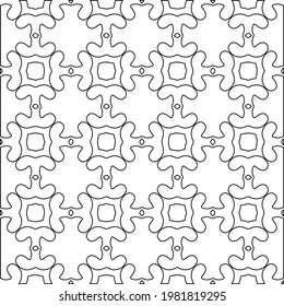 Geometric vector pattern with triangular elements. abstract picture for wallpapers and backgrounds. Black and white ornament.